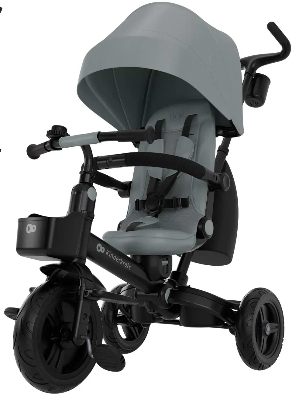 Триколісний велосипед Kinderkraft Aveo 2 Plus Grey (KRAVEO02GRY0000)